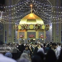 عکس/ حال و هوای حرم مطهر رضوی در شب عید غدیر