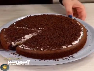 طبخ کیک شکلاتی مغزدار