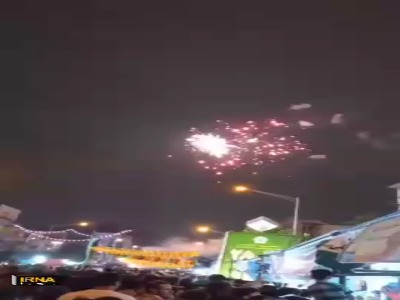 نورافشانی آسمان تهران در مهمانی ده کیلومتری غدیر