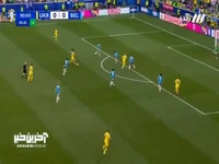 تعلل بازیکن اوکراین در محوطه جریم بلژیکی ها که توپ تبدیل به گل نشد