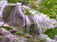 آبشار زیبای فصلی در کلاله