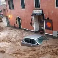 سیل وحشتناک در ایتالیا 