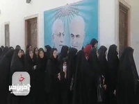 صف بانوان در کنسولگری ایران در بصره برای شرکت در انتخابات