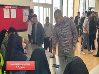 صف شلوغ انتخابات در زنجان