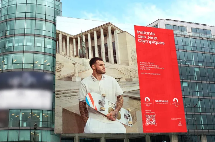 سامسونگ به مناسبت المپیک پاریس، تبلیغات خیابانی هیجان‌انگیزی را شروع کرد
