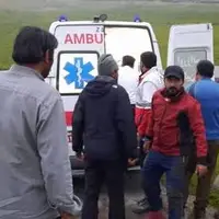نجات کوهنورد آسیب‌دیده در ارتفاعات سبلان