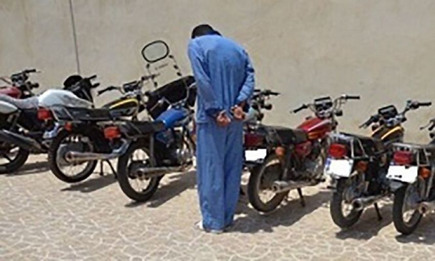 دستگیری سارق حرفه‌ای موتورسیکلت در شهرری