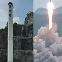 سقوط و انفجار موشک چین پس از پرتاب برنامه‌ریزی نشده