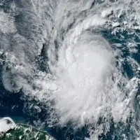 ویدئوی ماهواره‌ آمریکا از پیشروی یک طوفان خطرناک