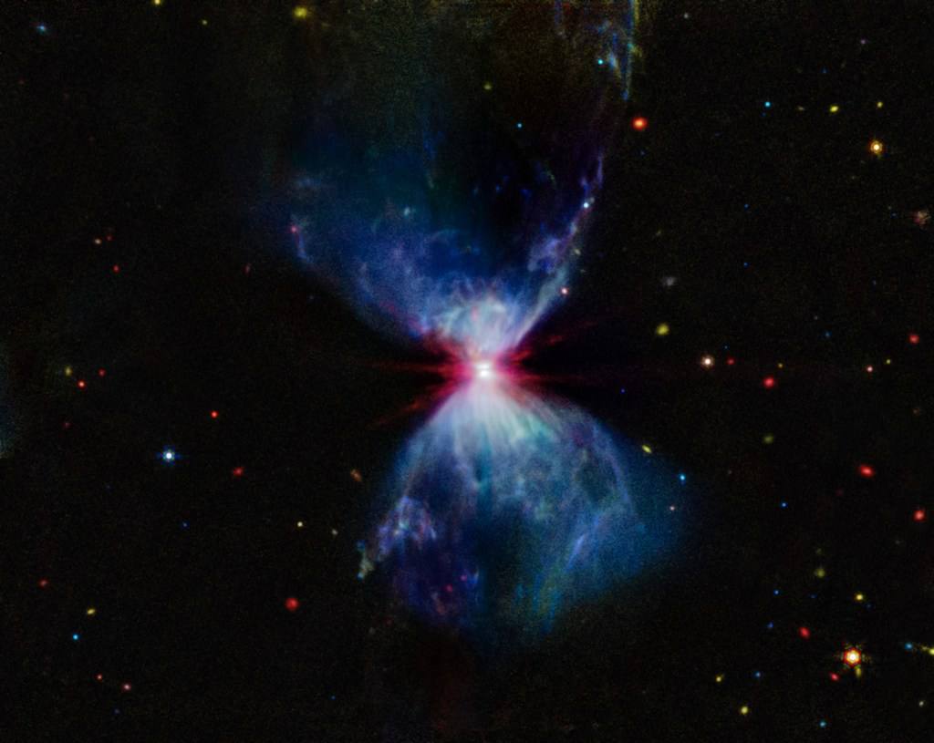 تصویری زیبا که تلسکوپ جیمز وب از یک پیش ستاره ثبت کرده است 