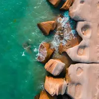 تصویری زیبا از ساحل مکسر هرمزگان