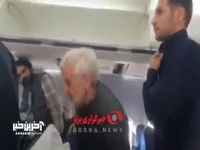 خوش و بش مردم با سعید جلیلی در پرواز تهران به کرمانشاه