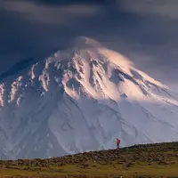 نمایی زیبا از نوک قله دماوند