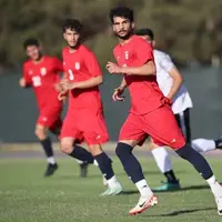 تمرین تاکتیکی تیم ملی جوانان با بازی درون تیمی