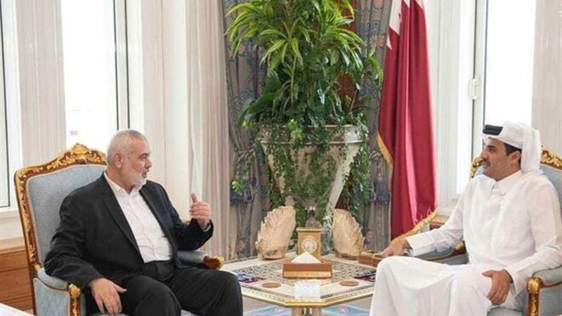 تماس تلفنی هنیه با سران کشورهای مصر و قطر پس از پاسخ حماس به رژیم صهیونیستی
