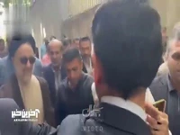 واکنش مردم به حضور رئیس دولت اصلاحات برای شرکت در انتخابات