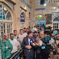 عکس/ بازدید سخنگوی شورای نگهبان از مسجد لرزاده