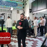 عکس/ خبرنگاران شبکه‌های النجباء و المسیره در حال پوشش انتخاب در مسجد النبی