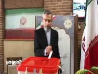علی باقری رای خود را صندوق انداخت