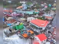 تصاویر پهپادی از تخریب عظیم در جزیره کاریاکو آمریکا توسط گردباد