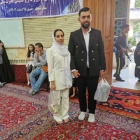 عکس/ حضور عروس و داماد پای صندوق رای در مسجد ابوذر