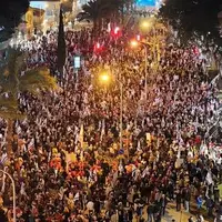 تظاهرات گسترده در تل‌آویو