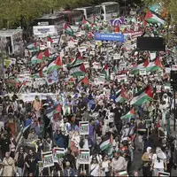 تداوم تظاهرات ضداسرائیلی در لندن/ هشدار حامیان فلسطین به استارمر