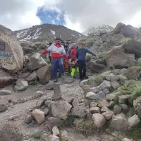 نجات ۳ کوهنورد سقوط‌کرده در ارتفاعات سبلان