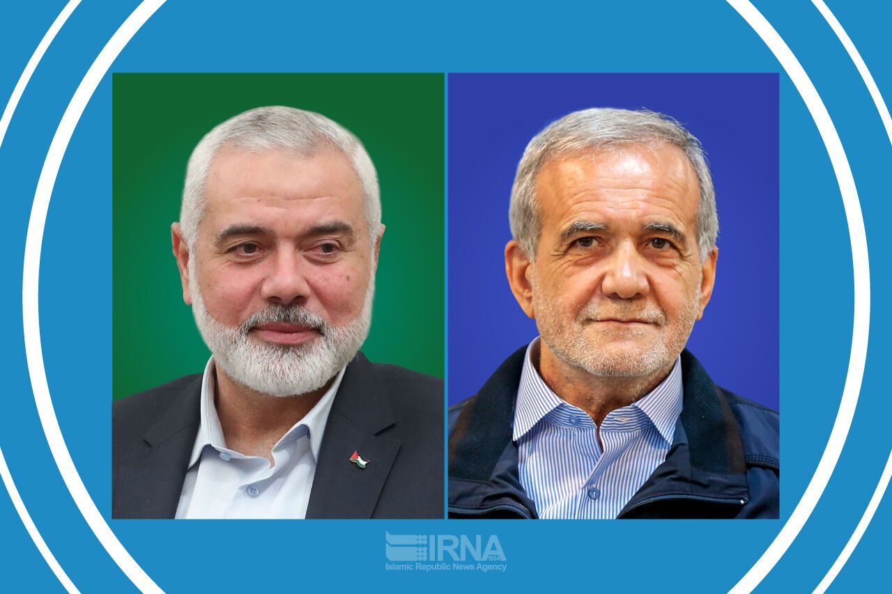 نامه پزشکیان به رئیس دفتر سیاسی حماس: به حمایت همهجانبه از ملت مظلوم فلسطین ادامه میدهیم