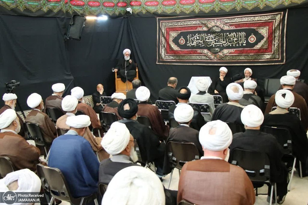 عکس/ مراسم عزاداری سید و سالار شهیدان در دفتر آیت‌الله العظمی نوری همدانی