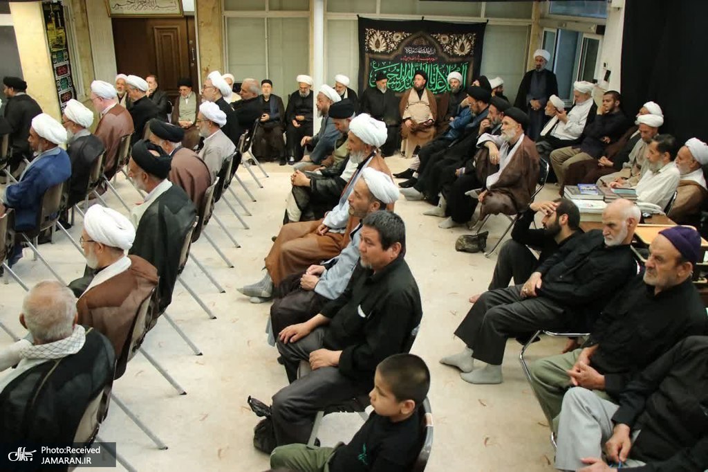 عکس/ مراسم عزاداری سید و سالار شهیدان در دفتر آیت‌الله العظمی نوری همدانی