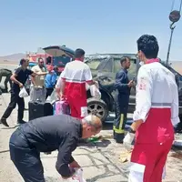 واژگونی سانتافه در آزادراه قزوین- زنجان چهار مصدوم برجای گذاشت