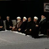 مراسم عزاداری شام غریبان حسینی با حضور رهبر انقلاب