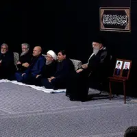 آخرین شب مراسم عزاداری در حسینیه امام خمینی با حضور رهبر انقلاب