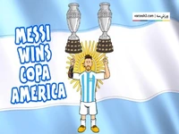 قهرمانی آرژانتین در کوپا 2024 به روایت انیمیشن