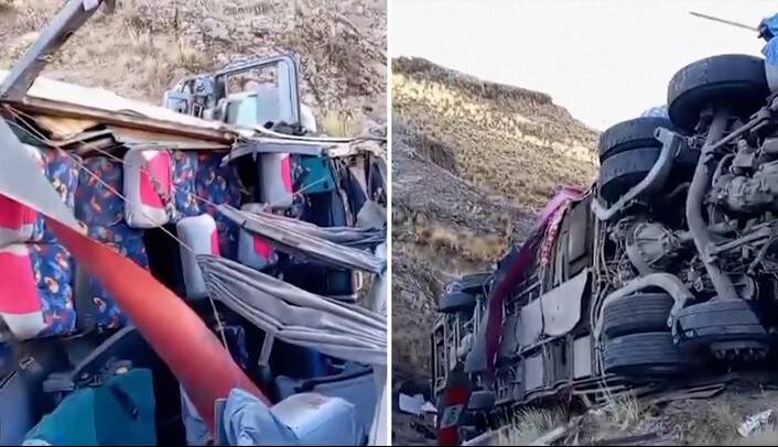 سقوط اتوبوس به دره‌ای ۲۰۰ متری در «پرو»؛ دست کم ۲۳ نفر جان باختند