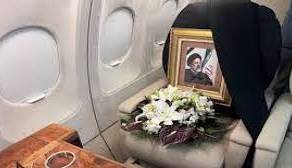 لحظاتی دیده نشده از هواپیمای حامل پیکر شهید جمهور