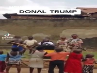 شوخی با ترور ترامپ توسط کودکان آفریقایی