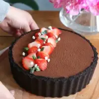 طرز تهیه چیز کیک شکلاتی 3 رنگ