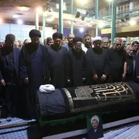 عکس/ مراسم تشییع مرحوم حجت الاسلام والمسلمین حسین هاشمیان در حسینیه جماران