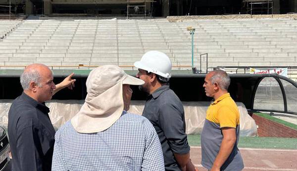 بازدید رئیس فدراسیون فوتبال از ورزشگاه آزادی