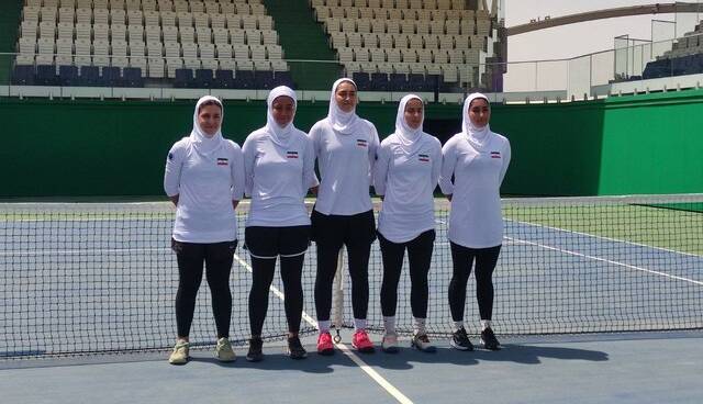 هشتمی تیم تنیس بانوان ایران در گروه دو آسیا