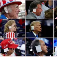 گوش های بانداژ شده هواداران ترامپ