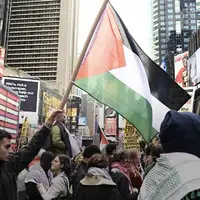 یورش پلیس به حامیان فلسطین در نیویورک 