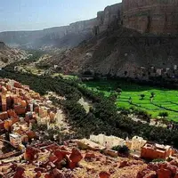 لحظه ریزش کوه در حضرموت یمن