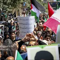 عکس/ راهپیمایی محکومیت رژیم صهیونیستی در مشهد