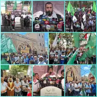 تجمعات مردمی در اردوگاه‌های صور و شهر صیدای لبنان در حمایت از غزه 