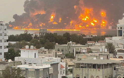 توضیحات خبرنگار یمنی درباره حملات امروز رژیم صهیونیستی به بندر حدیده