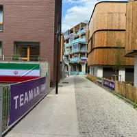 نمایی از ساختمان ایران در دهکده المپیک