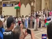 تظاهرات مردم مغرب در حمایت از غزه 